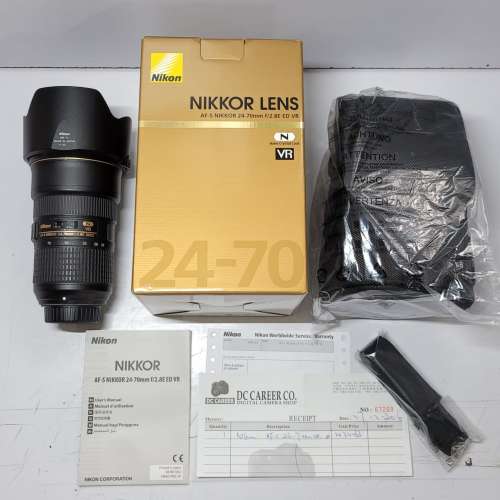 95%新 Nikon AFS24-70mm F2.8 E VR 小心防疫已消毒