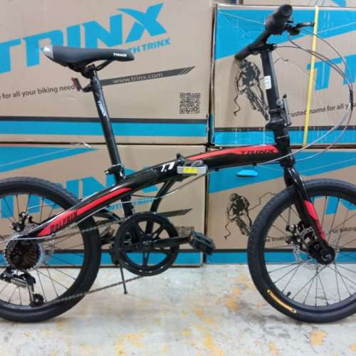 《免費送貨/送頭盔》TRINX Dolphin 1.0 - 7速 碟剎 啤令轆 20吋(406) 摺疊單車
