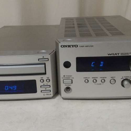 Onkyo 迷你C-701A cd機、R-801A tuner amplifier - 二手或全新