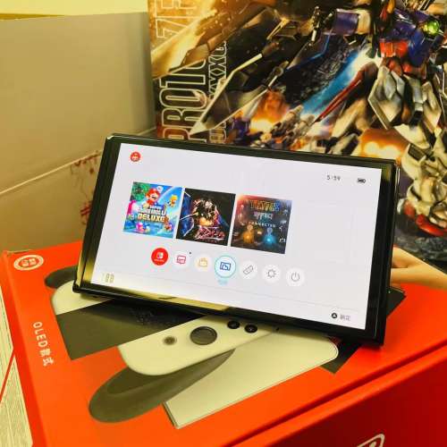 275好評 Switch OLED 二手98新行貨 內置晶片雙系統！最新game GTA3 sports