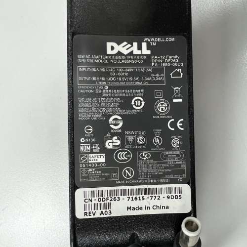 Dell 19.5V 3.34A 火牛
