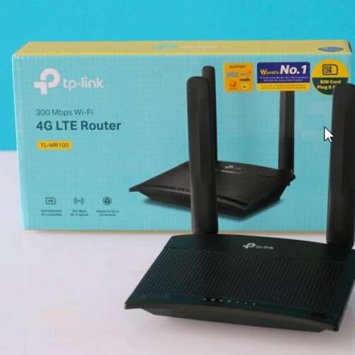 TP Link  TL-MR100 300 Mbps 無線 N 4G LTE 路由器 / 分享器