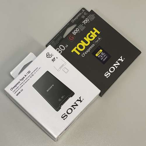 Sony 記憶卡及讀卡器(CFexpress Type A 80G / Tough SF-M128T UHS-II / MRW-G2)