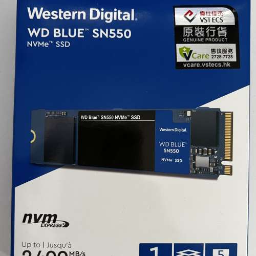 WD Blue SN550 1TB M.2 Nvme SSD