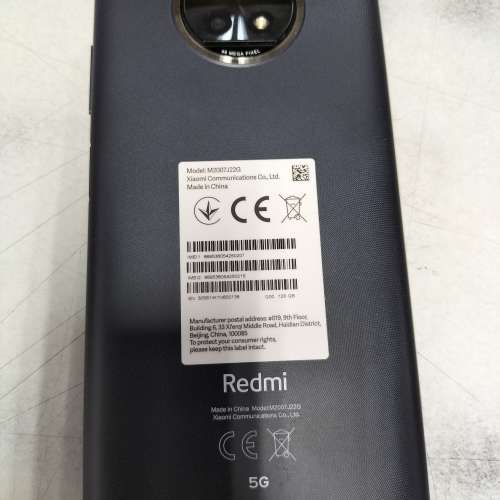 98%新 Redmi 紅米 Note 9T  5G 行貨 4+128GB 真正三卡槽 淨機