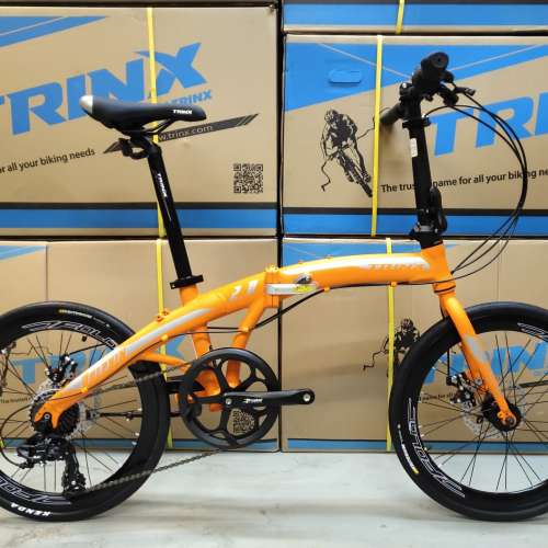 《免費送貨/送頭盔》TRINX Dolphin 2.0 - 7速 碟剎 啤令轆 22吋(451) 摺疊單車