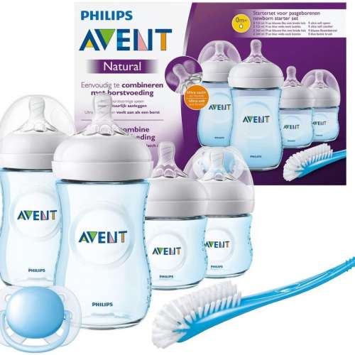 👉NEW👈Philips Avent Newborn Natural Starter Set - Clear, Pink or Blue set