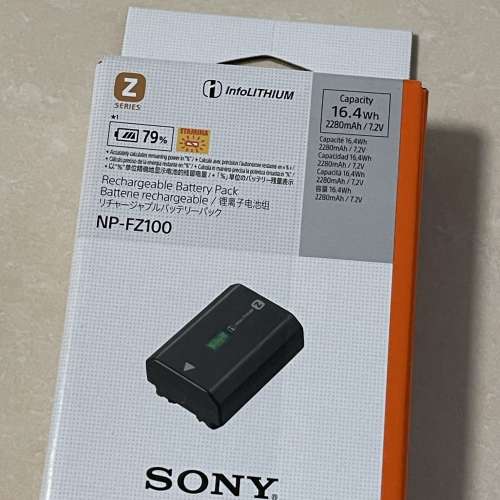 Sony全新電池NP-FZ100 未開盒 A73, A74, A1, A9等啱用