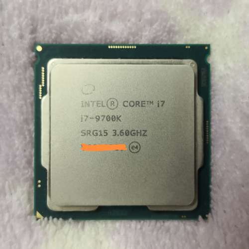Intel® Core™ i7-9700K 處理器 12M 快取記憶體，最高 4.90 GHz
