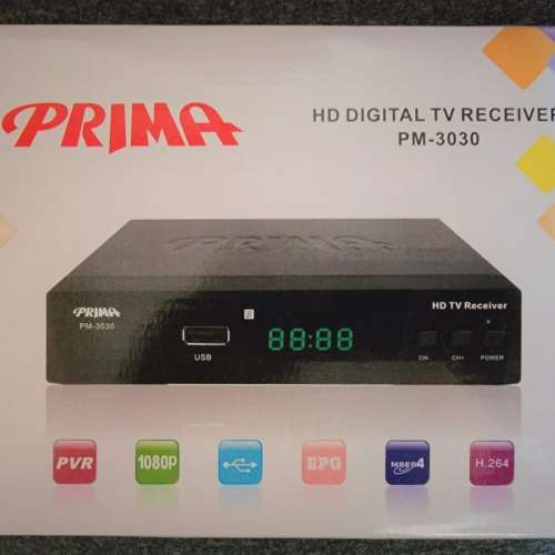Prima HD Digital TV Receiver PM-3030 數碼電視機頂盒 - 二手或全新其它, 影音產品 - DCFever.com