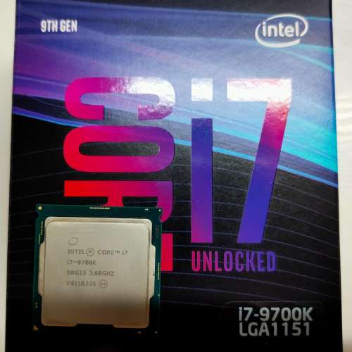 i7 9700k CPU, ASUS ROG Z390-I ITX 底板