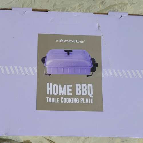 麗克特 récolte Home BBQ 日式電熱鍋 紫色 香港行貨