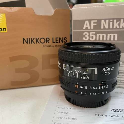 90% New Nikon AF 35mm f/2 D