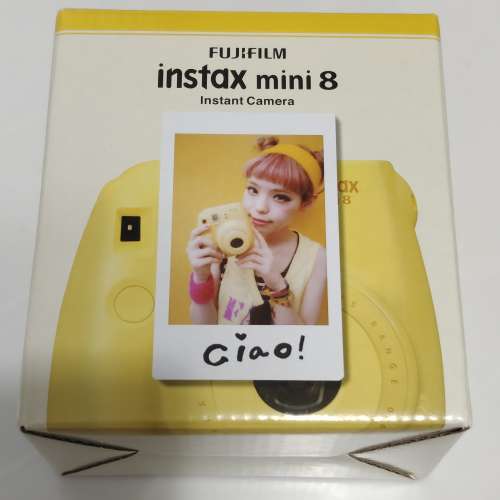 未開 Fujifilm Instax Mini 8 即影即有 相機 (黃色), 不包相紙