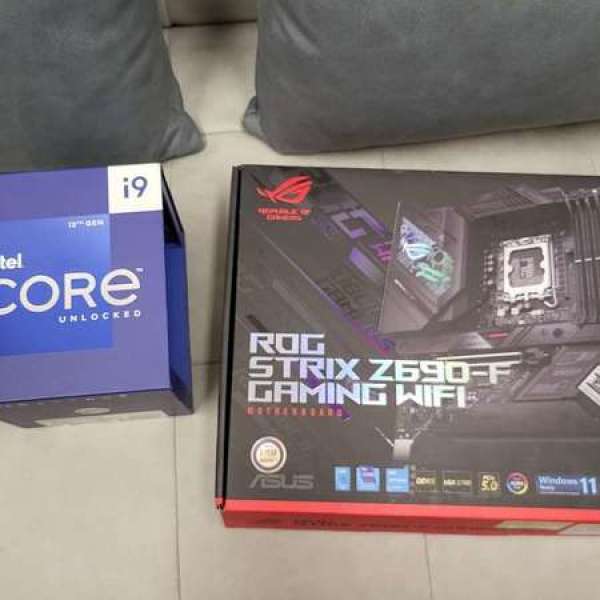 Intel i9 12900K Box Set + Asus ROG STRIX Z690-F GAMING WIFI (唔散賣)