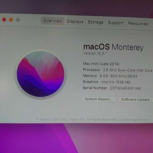 Mac Mini (Late 2014) (1TB Hard Disk)