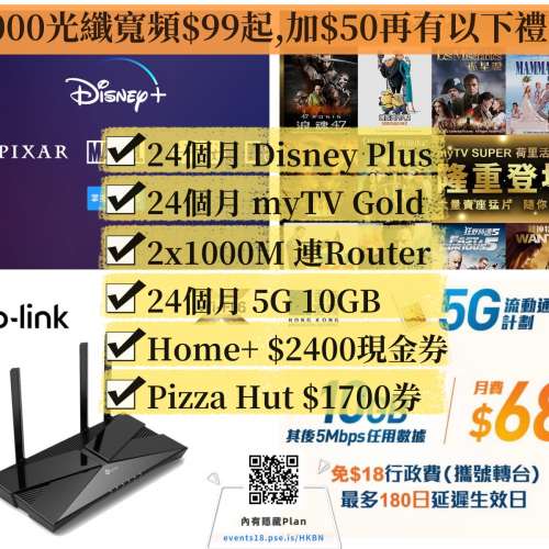 最新HKBN香港寬頻⏰光纖寬頻期間限定優惠計劃