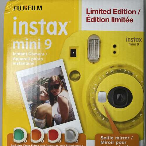 全新未開盒 Fujifilm Instax mini 9 (黃色)