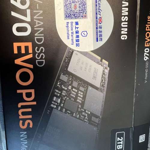 出售Samsung 三星 970 EVO Plus 2TB NVMe M.2. SSD