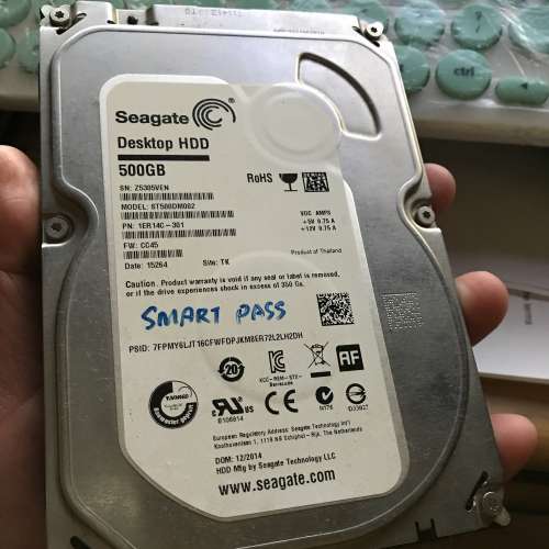 Seagate Desktop 500GB 3.5" Harddisk SATA(第一隻)