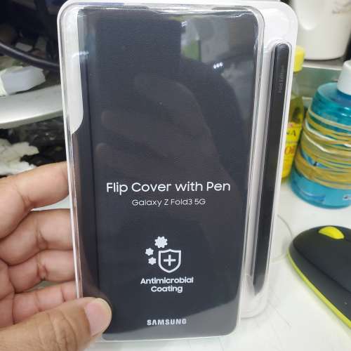 全新 Samsung Z Fold3,5G flip cover with pen原装機套連筆