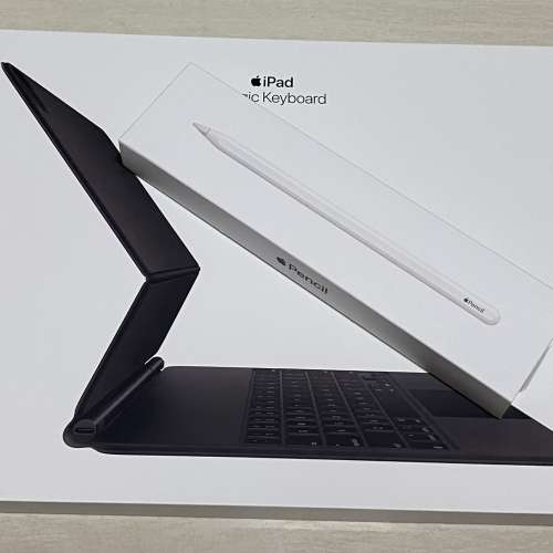 99％ new 2021 12.9 magic keyboard + Apple Pencil 2 全部有保養