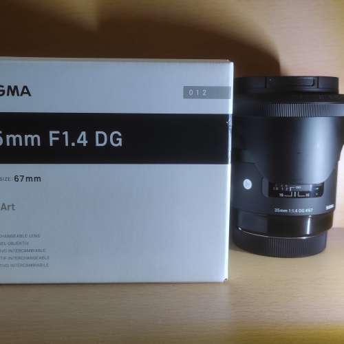 Sigma 35mm F1.4 DG HSM Art EF mount