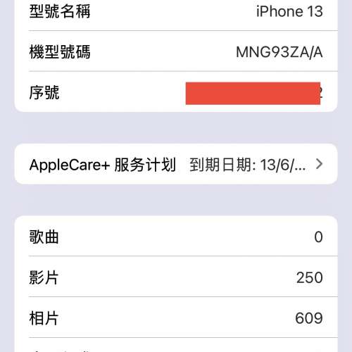 99.99% new iPhone 13 綠色，128g，連apple care