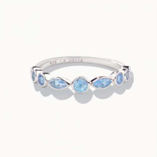 Delicate Crystal Ring (Sky Blue)