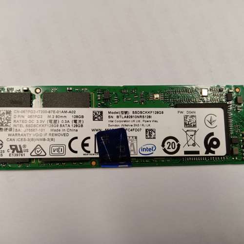 Intel 545s SSD M.2 NGFF 128G
