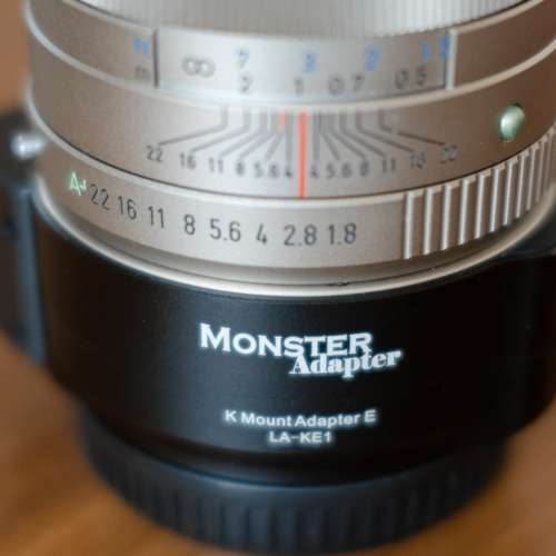 魔環 Monster Adapter LA-KE1 - Pentax K to Sony E 自動對焦 接環