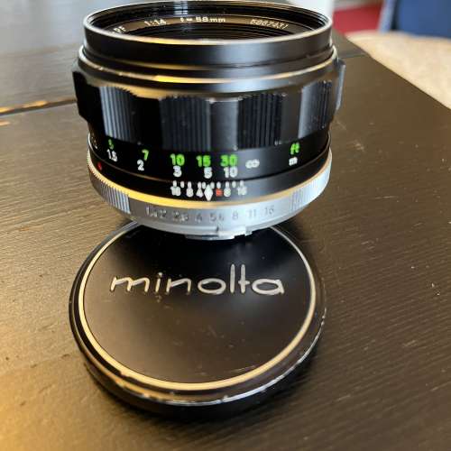 Minolta MC Rokkor PF 58mm F1.4 Lens (#5867431)-送 MD to FX 轉接環，富士機身跟...