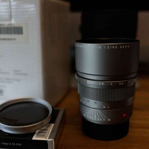 LEICA 90MM F2 APO-SUMMICRON-M ASPH TITANIUM 11623 Box Set