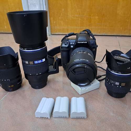 Olympus 大43相機+鏡頭(E-5, 14-35mm F2 SWD, 12-60mm F2.8-4 SWD, 50-200mm F2.8-...