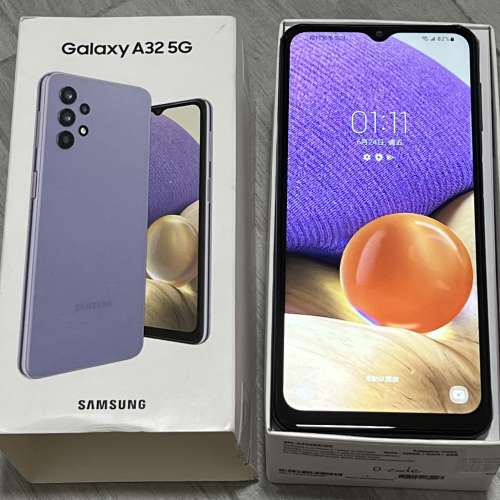Samsung A32 5G 紫色行貨有盒有單有保養 6+128GB