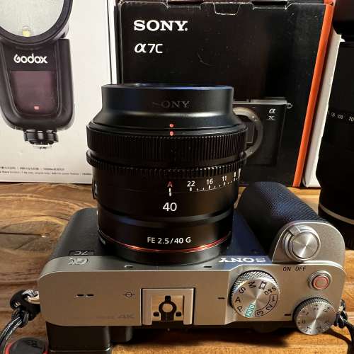 Sony 40mm f2.5 G lens e mount