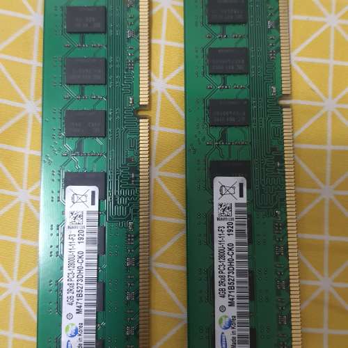 DDR3 2 x 4Gb Ram (留意內文）