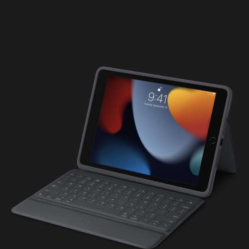 iPad 9th (64G 太空灰）+ Logitech Rugged Keyboard Folio