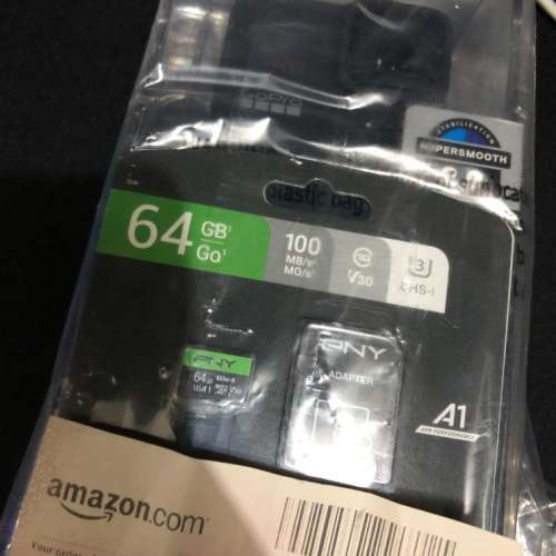 gopro hero 8 + pny 64gb sd card