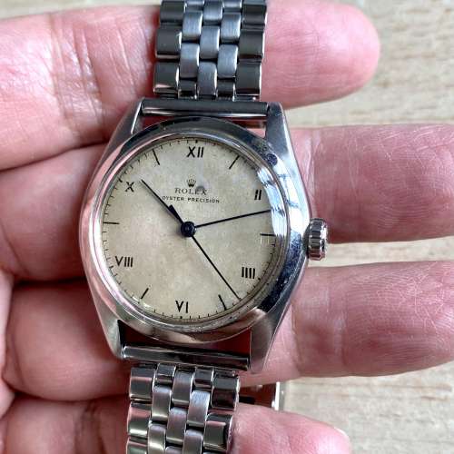 Vintage Rolex Oyster Precision ref.6082 1951年勞力士少有羅馬數字錶面手上鍊手錶