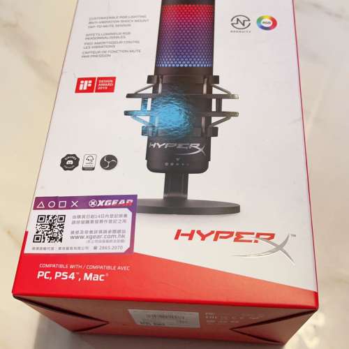 HyperX Quadcast S RGB USB電容式麥克風 (黑色) 99.9%新 razer msi asus