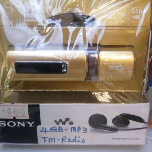 Sony 4GB Mp3 player with FM radio and earphones