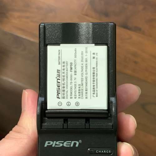 Pisen 品勝 FNP50 相機充電器連電池 for Fujifilm NP-50 與 Pentax D-Li68  finepix