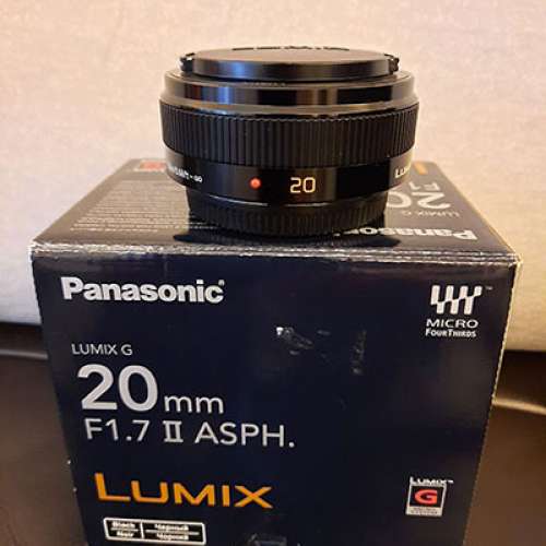 Panasonic Lumix G 20mm F1.7 II  ASPH Black (二代 ) Made in Japan