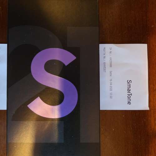 Samsung Galaxy S21 Plus 幻影紫; 全新未開盒, 原廠保養至2023 年 4 月