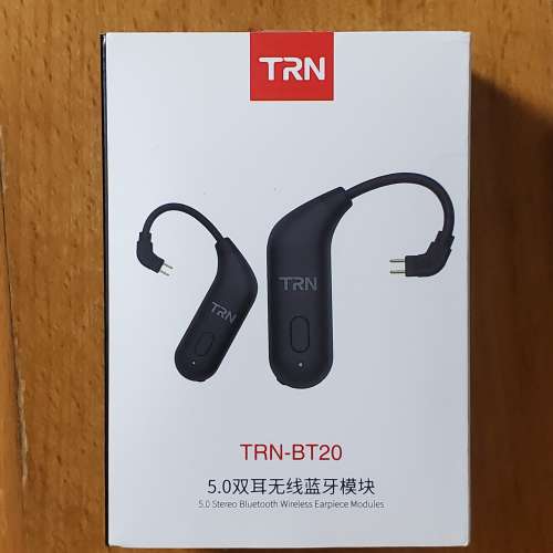 TRN BT20 藍牙5.0 無綫MMCX耳機 耳掛 模組 95%新