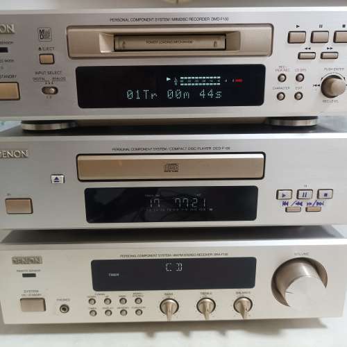 Denon dra-f100 dcd-f100 dmd-f100 一套- 二手或全新音響組合
