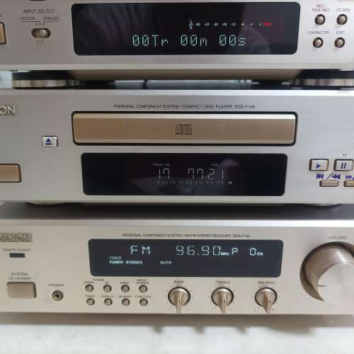 Denon dra-f100 dcd-f100 dmd-f100 一套- 二手或全新音響組合