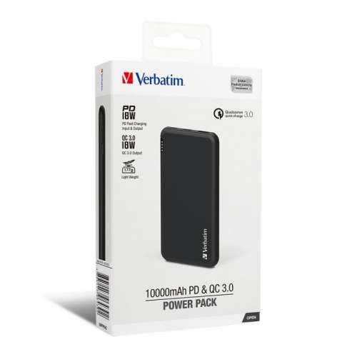 Verbatim 10000mAh PD & QC 3.0 流動充電池