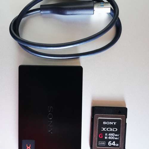 Sony 64GB XQD + Sony XQD card reader